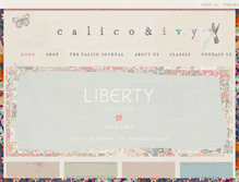 Tablet Screenshot of calicoandivy.com